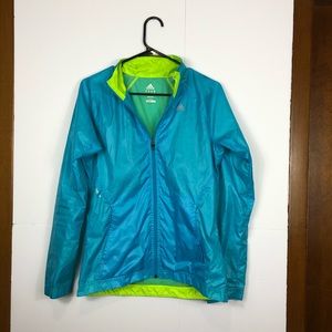 Adidas Climalite Neon Light Weight Jacket Sz S